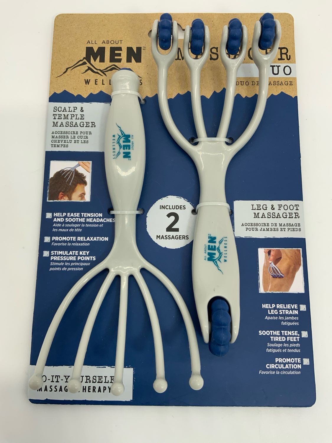 Men&#39;s Massage Therapy Scalp and Temple Massager Leg and foot Massage