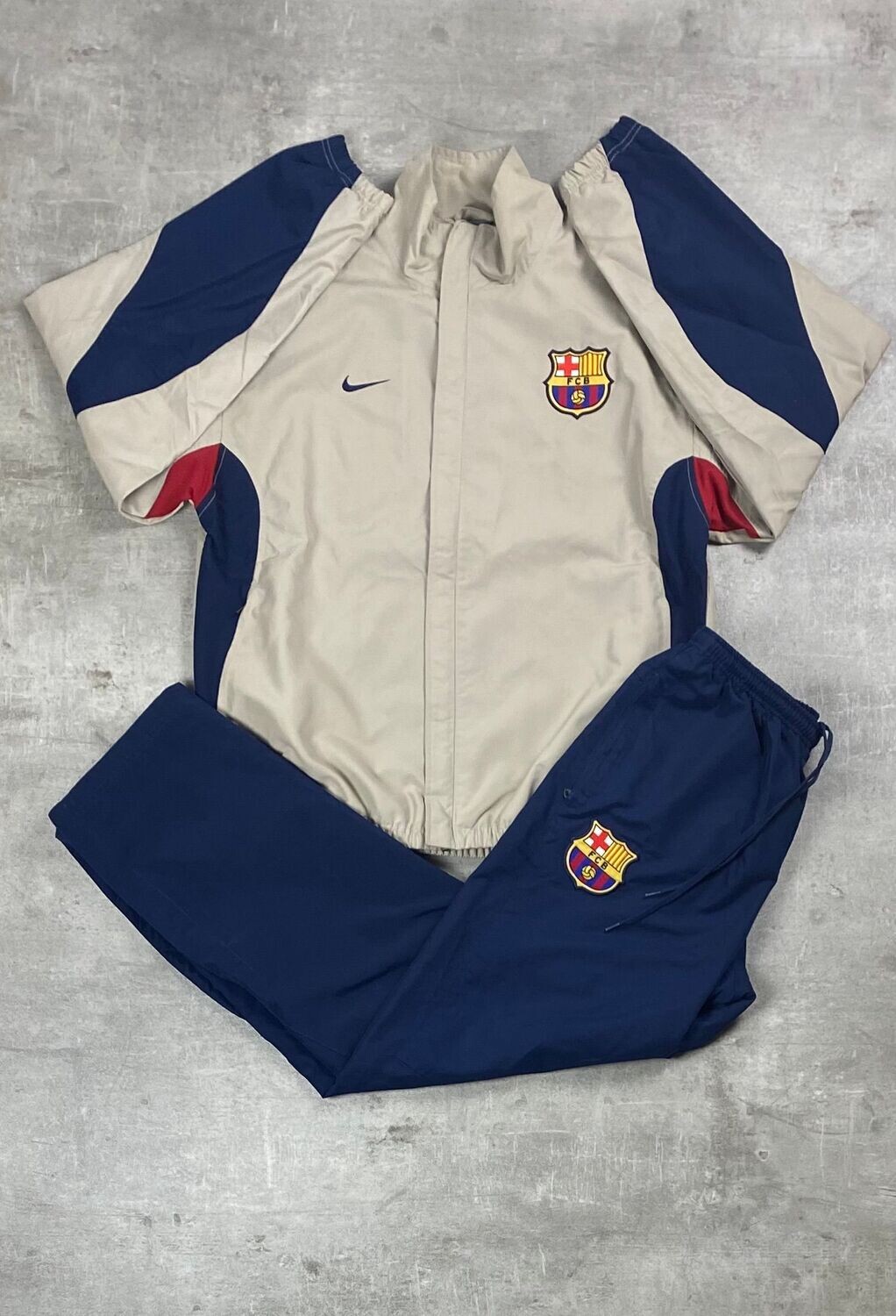 FC Barcelona waterproof tracksuit Vintage 2002