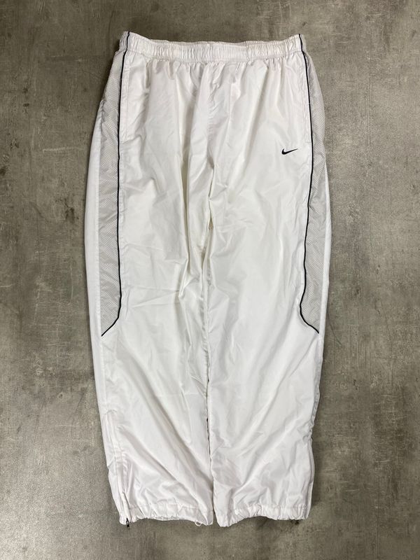 Nike waterproof vintage trackpants white