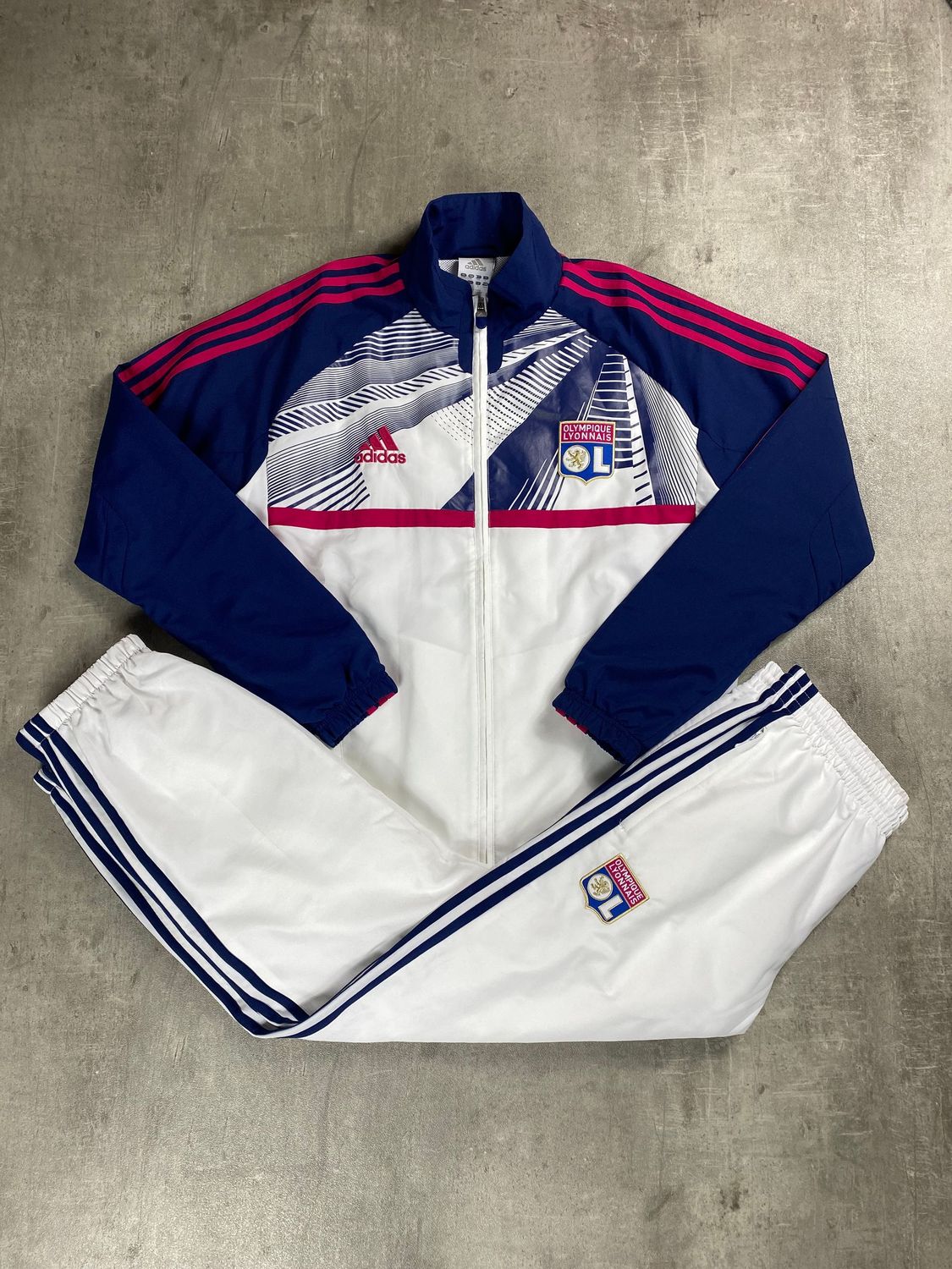 Olympique Lyonnais Tracksuit Vintage White 2011/2012