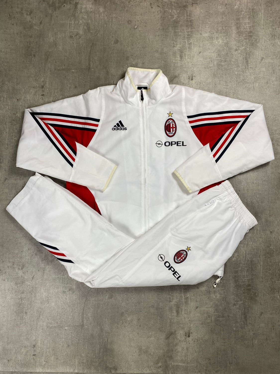 AC Milán Tracksuit vintage Adidas white 2002