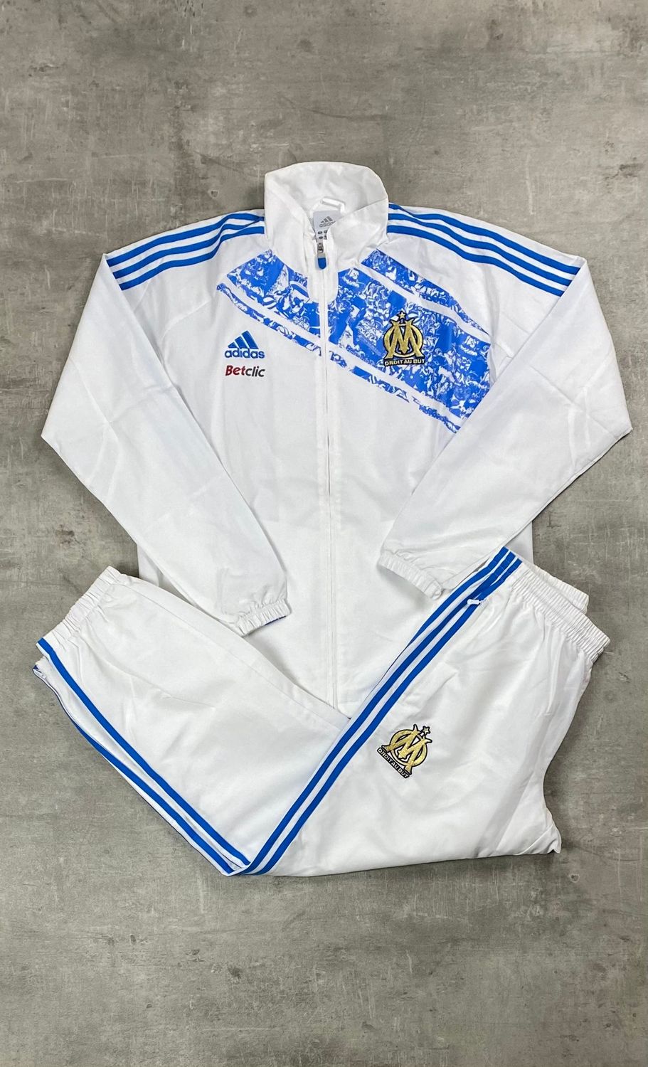 Olympique Marseille Tracksuit vintage adidas White 2011/2012