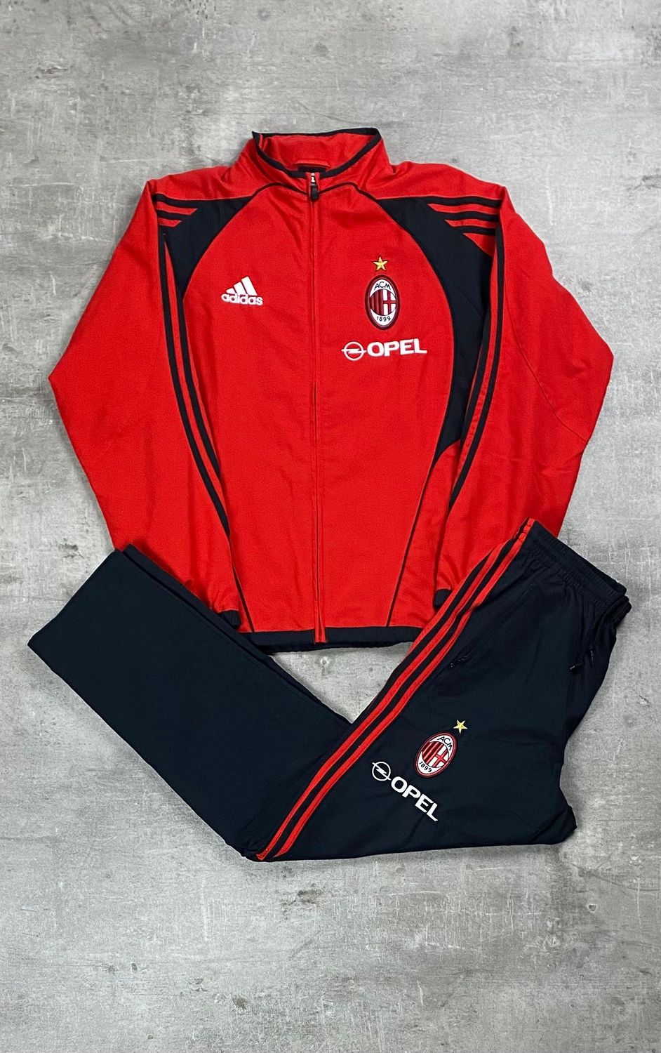AC Milán Tracksuit vintage adidas red 2002