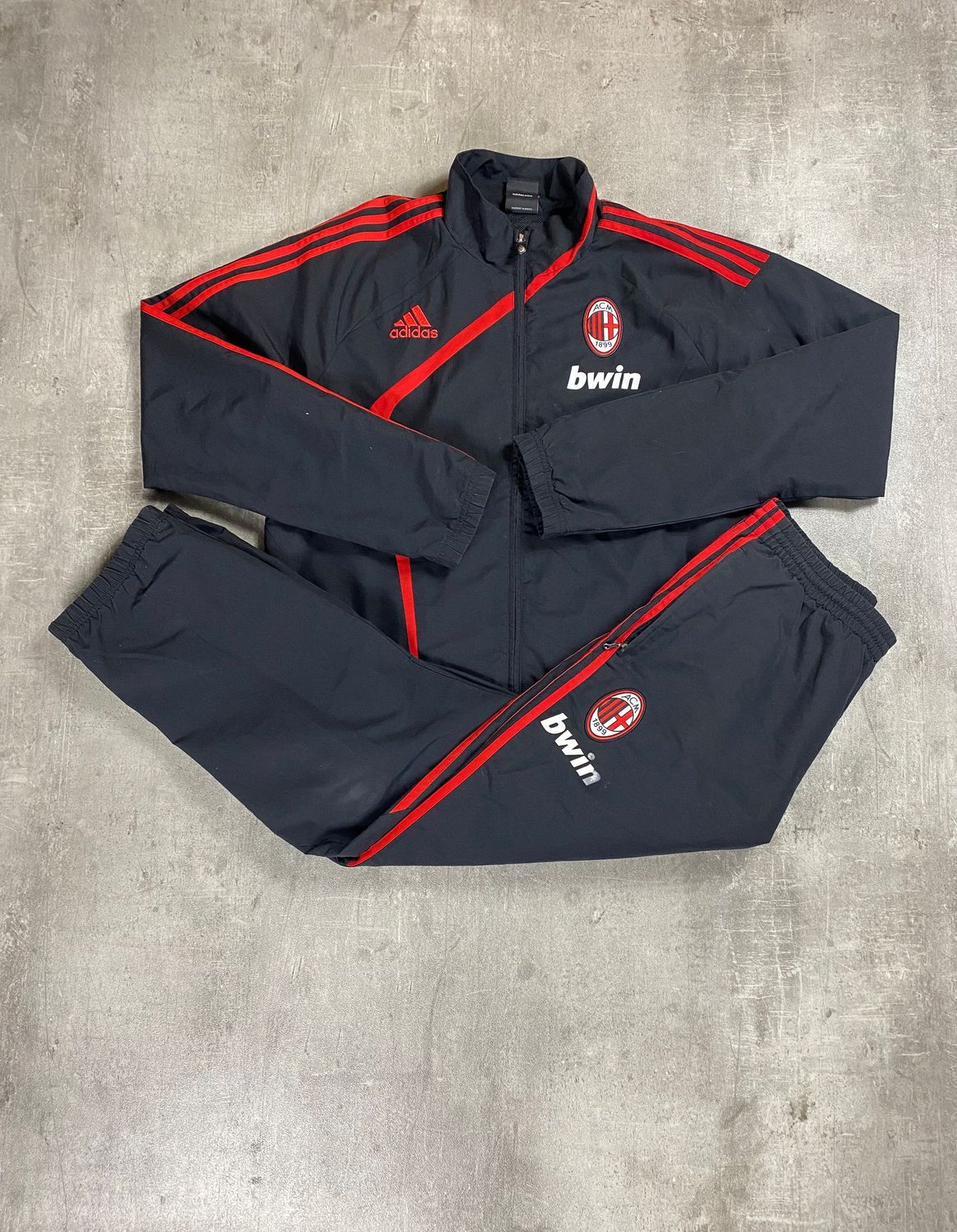 AC Milán Tracksuit vintage adidas Black 2009/2010