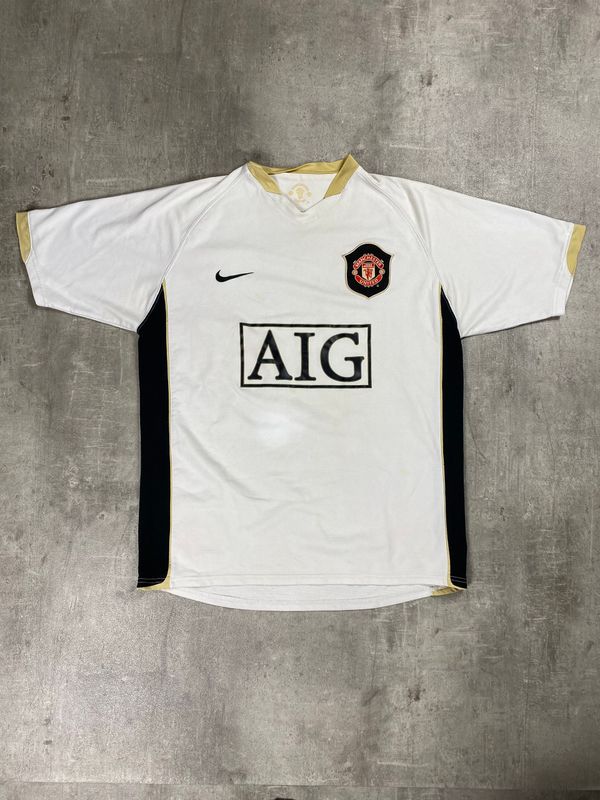 Manchester United Away Shirt retro Nike White 2006/2007