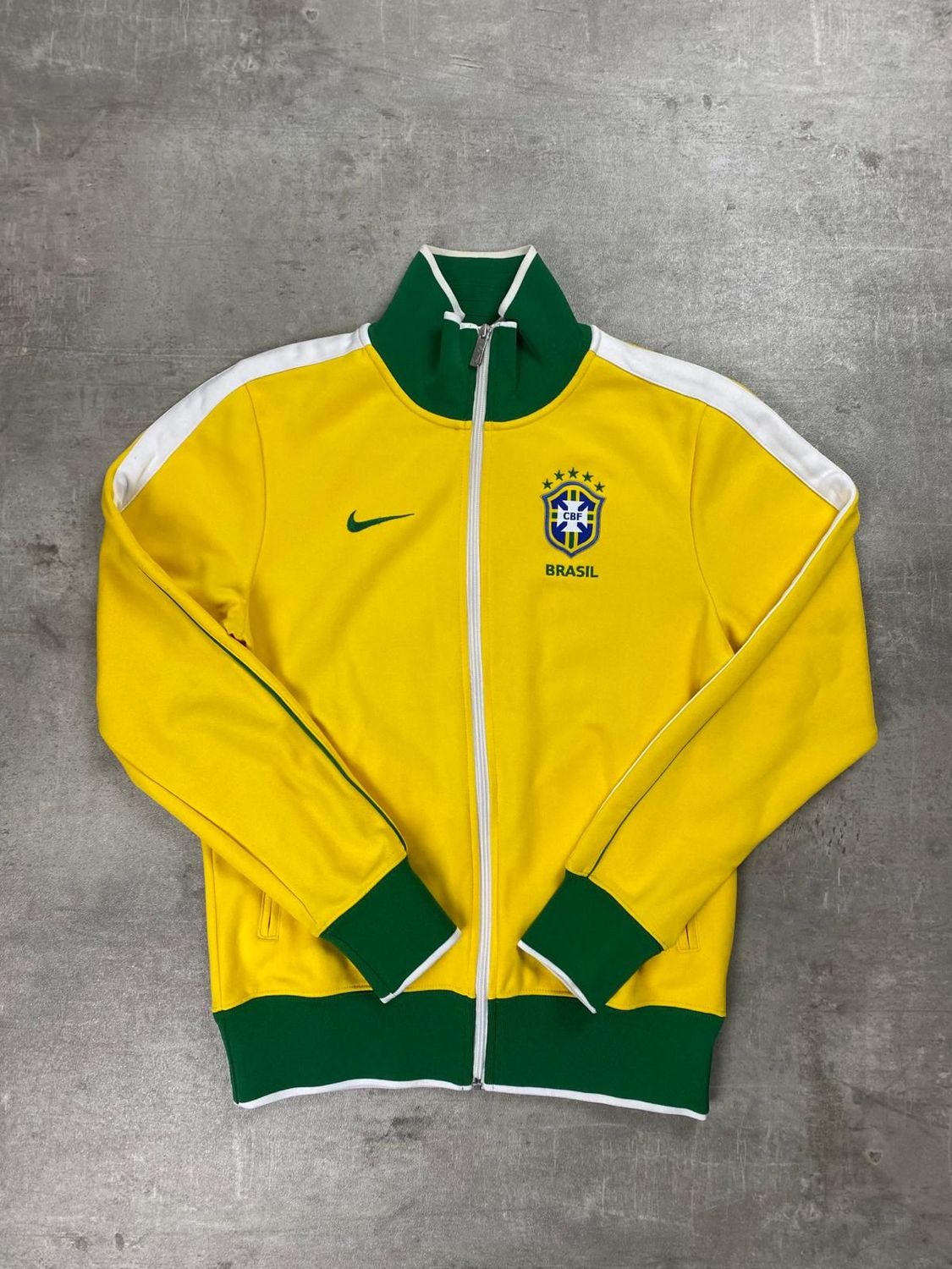 Brasil trackjacket presentation retro Yellow 2010