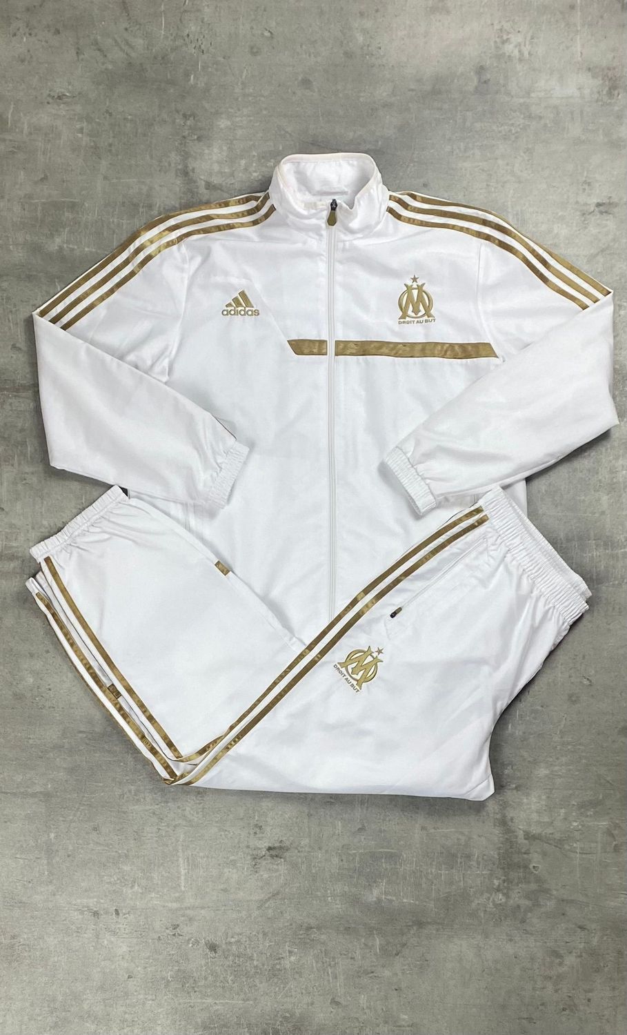 Olympique Marseille Tracksuit vintage adidas White 2015