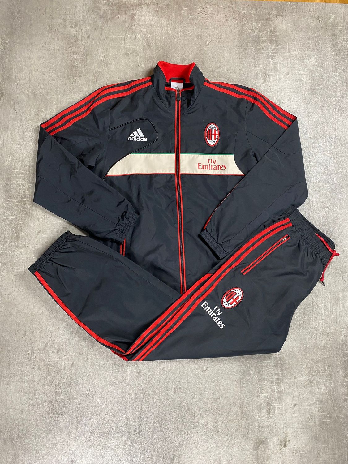 AC Milán Tracksuit Retro Adidas Black 2012/2013