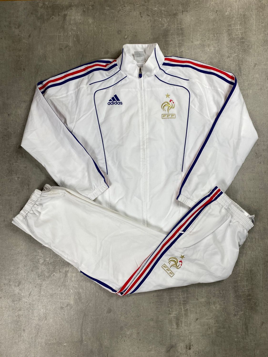France Tracksuit Retro Adidas White 2008/2009