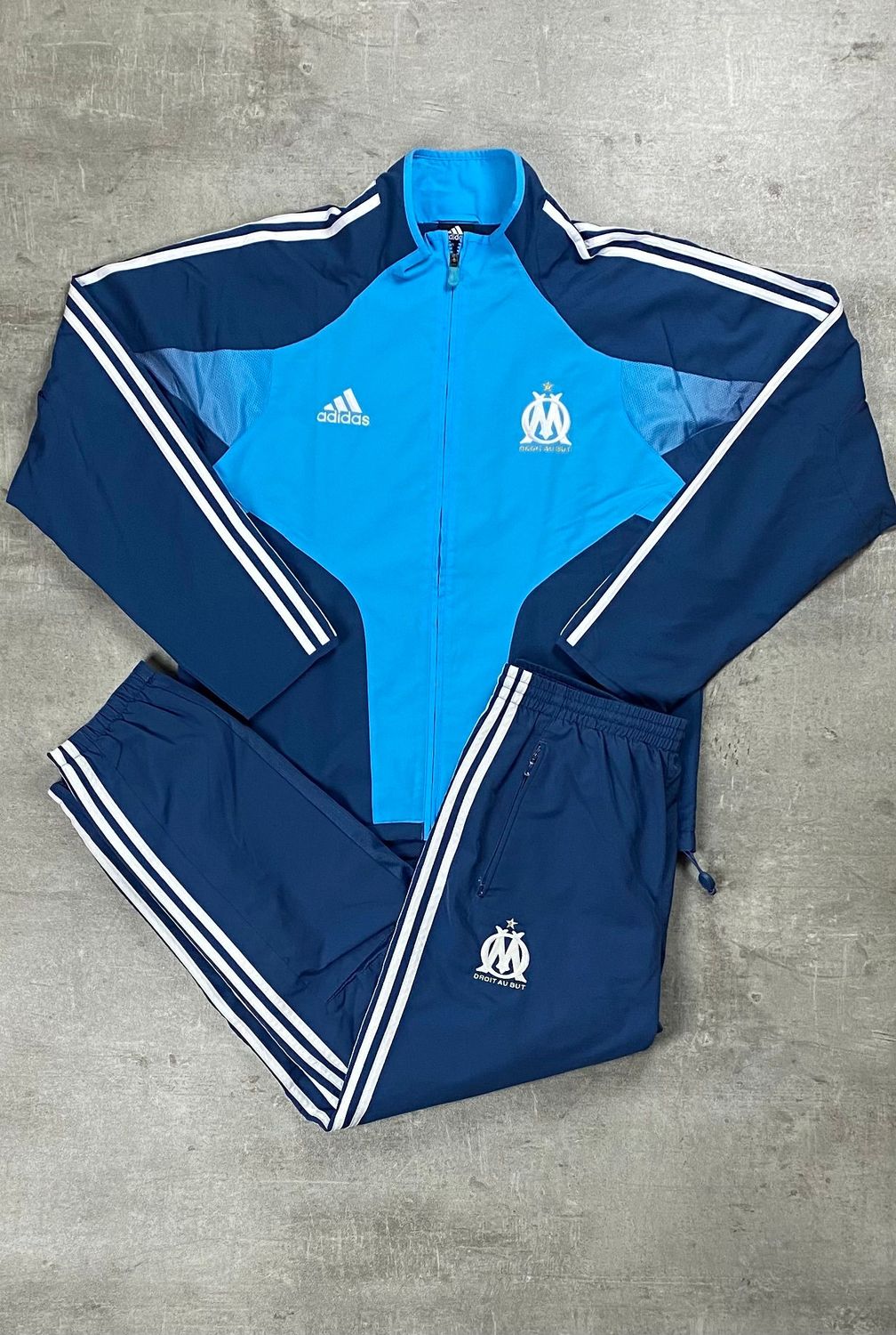 Olympique Marseille Tracksuit Retro Adidas Blue 2004/2005