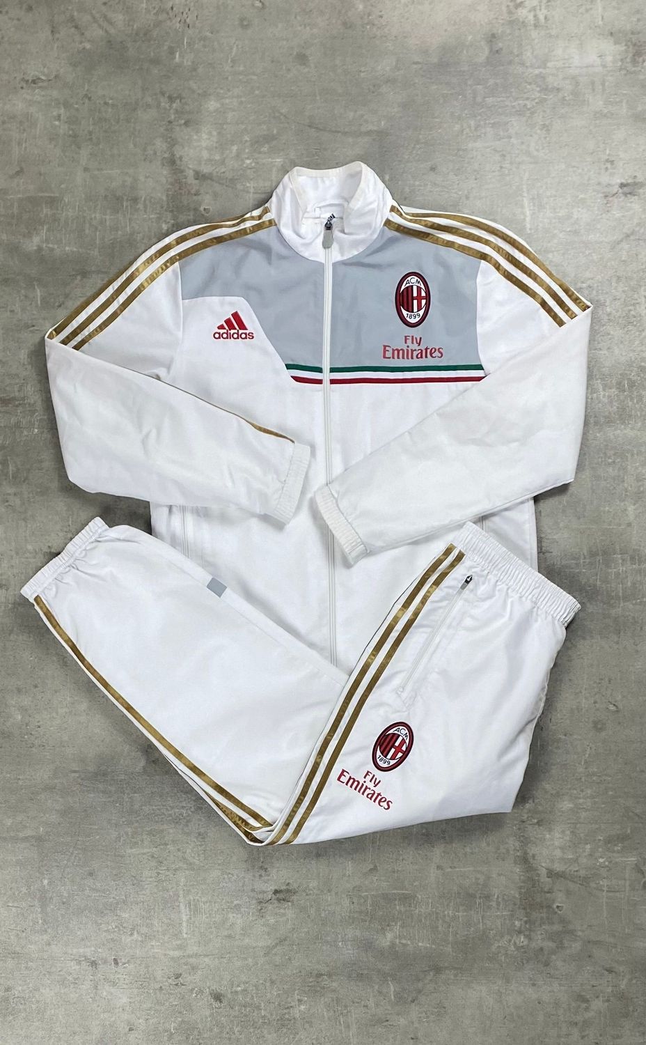 AC Milán Tracksuit Retro Adidas White 2015/2016