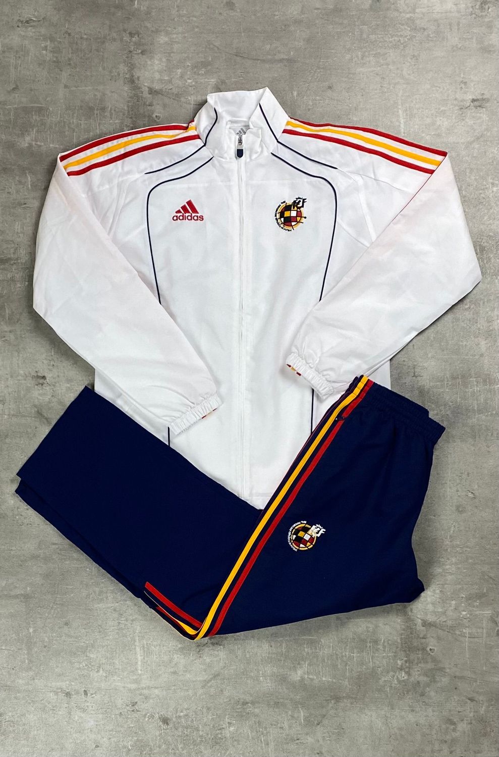 Spain Tracksuit Retro Adidas White 2010