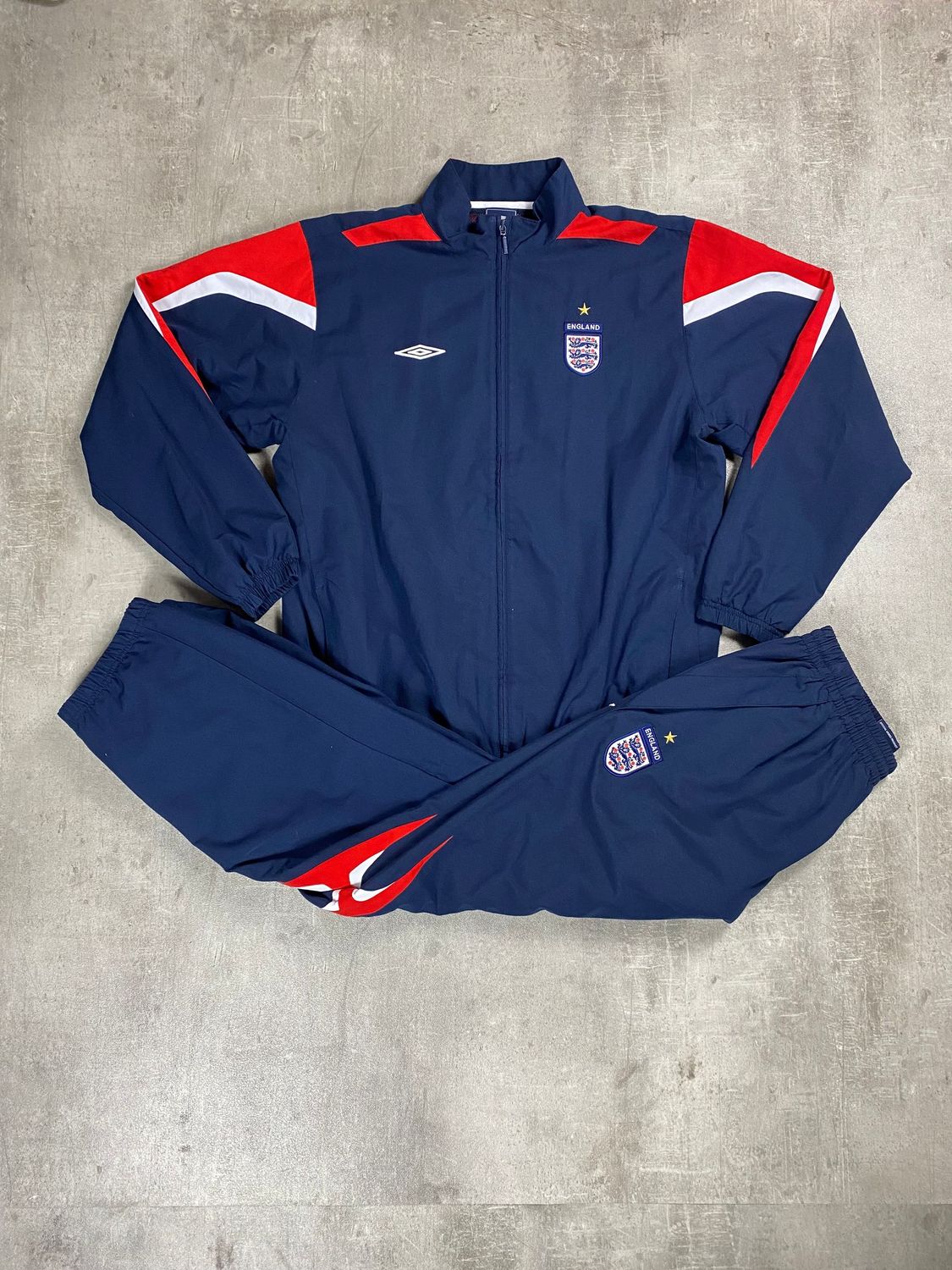 England Tracksuit Retro Umbro Blue Navy 2006/2007