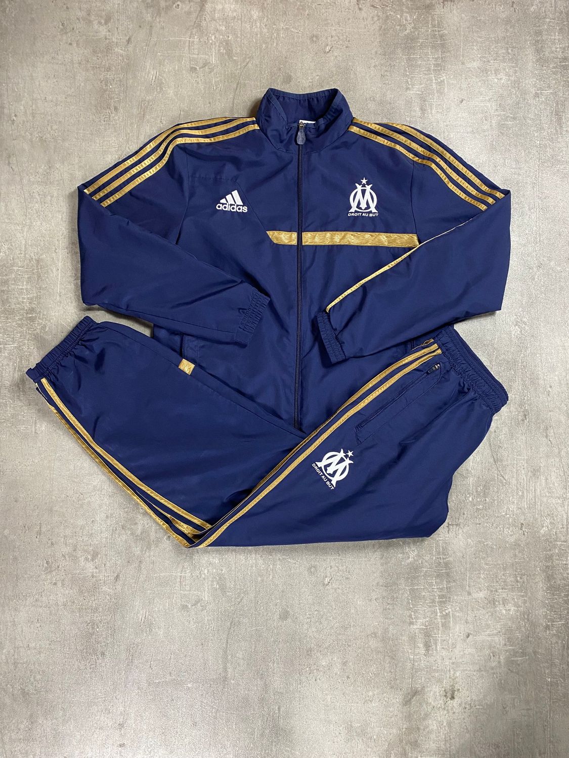 Olympique Marseille Tracksuit Retro Adidas Blue Navy 2012/2013