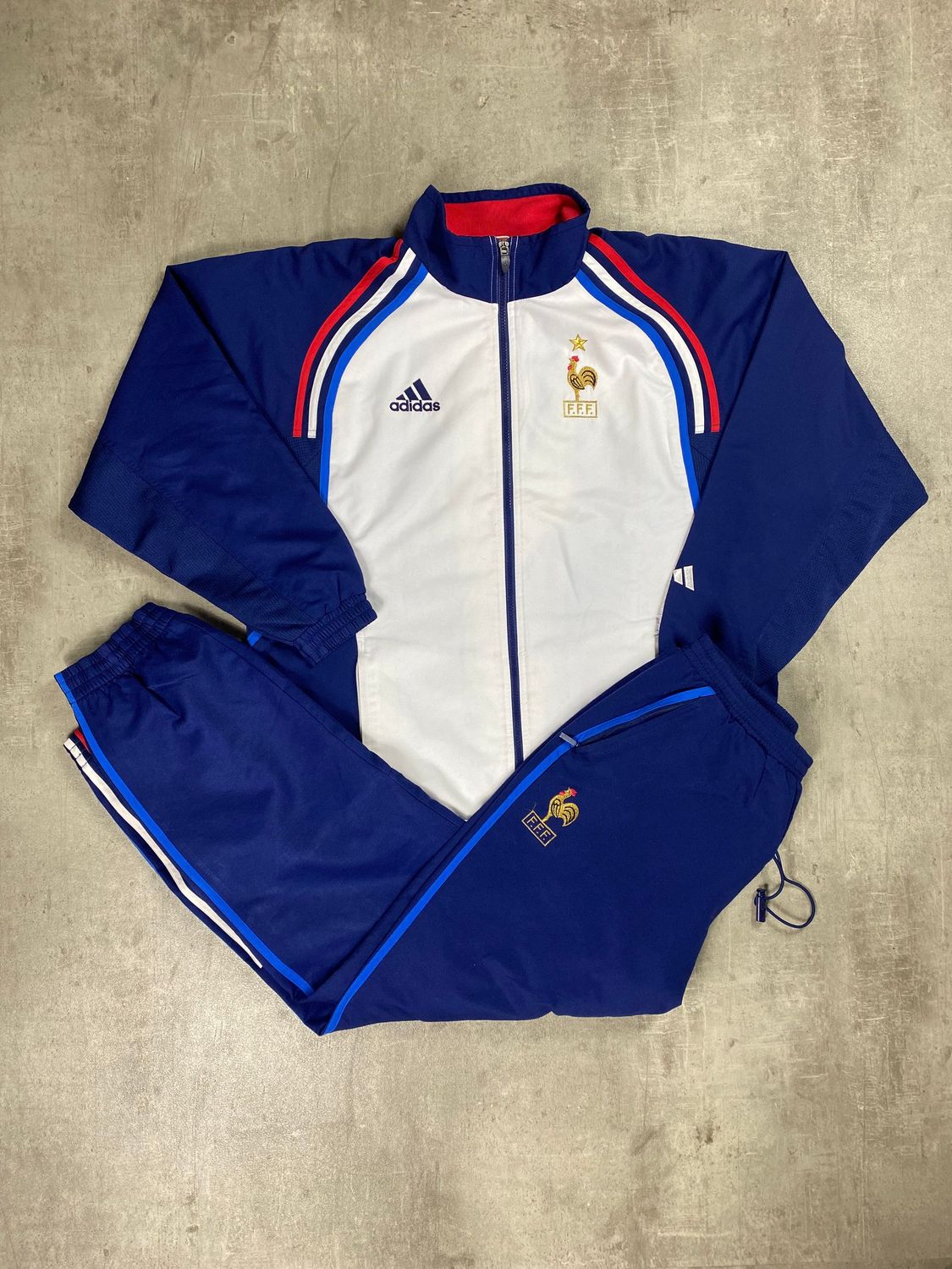 France Tracksuit Retro Adidas White 2005
