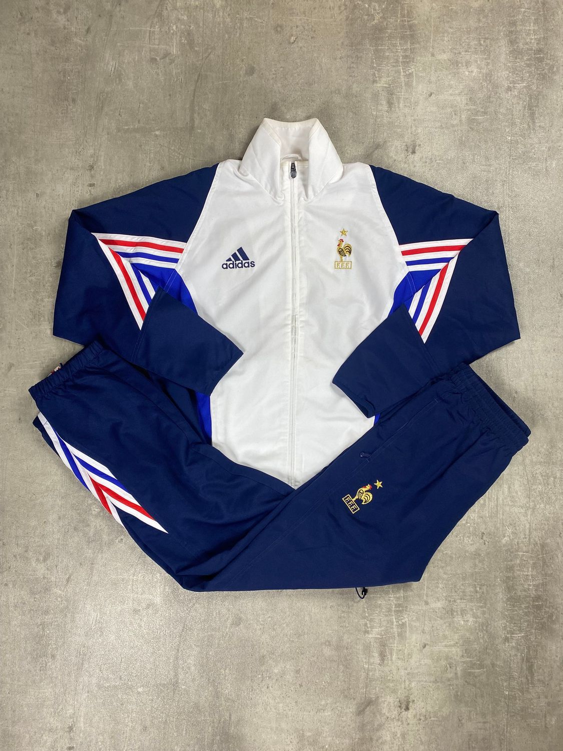 Equipe de France Tracksuit Retro Adidas White 2004/2005