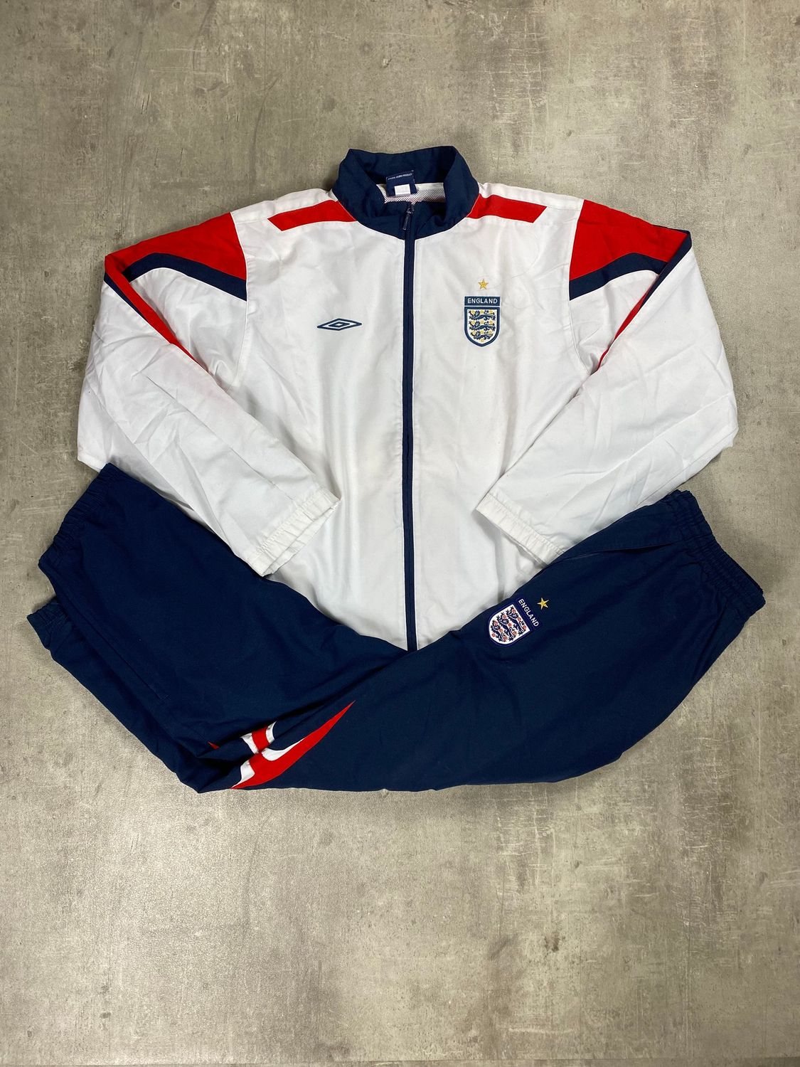 England Tracksuit Retro Umbro White 2006/2007
