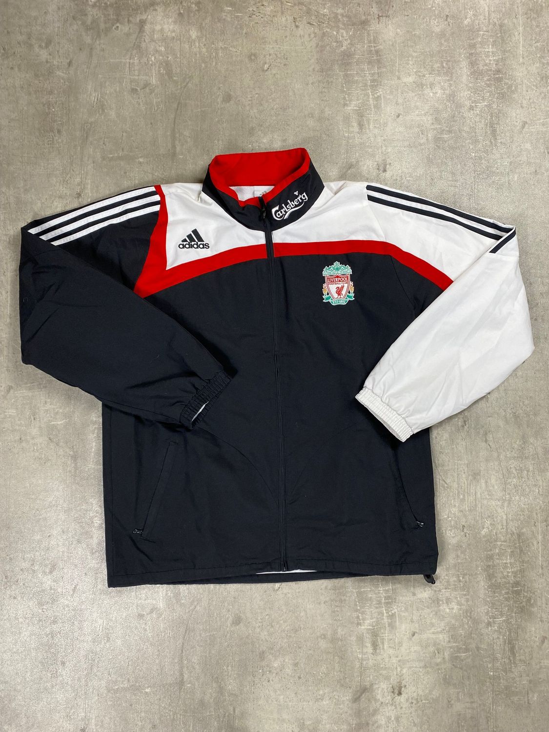 Liverpool Trackjacket Retro Adidas Black 2007/2008
