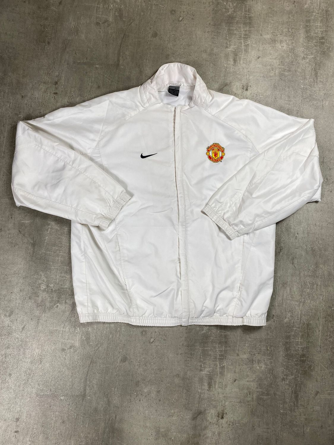 Manchester United Trackjacket Retro Nike White 2003