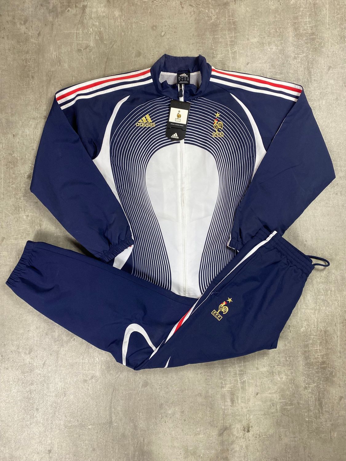 France Tracksuit Retro Adidas Blue Navy 2008/2009