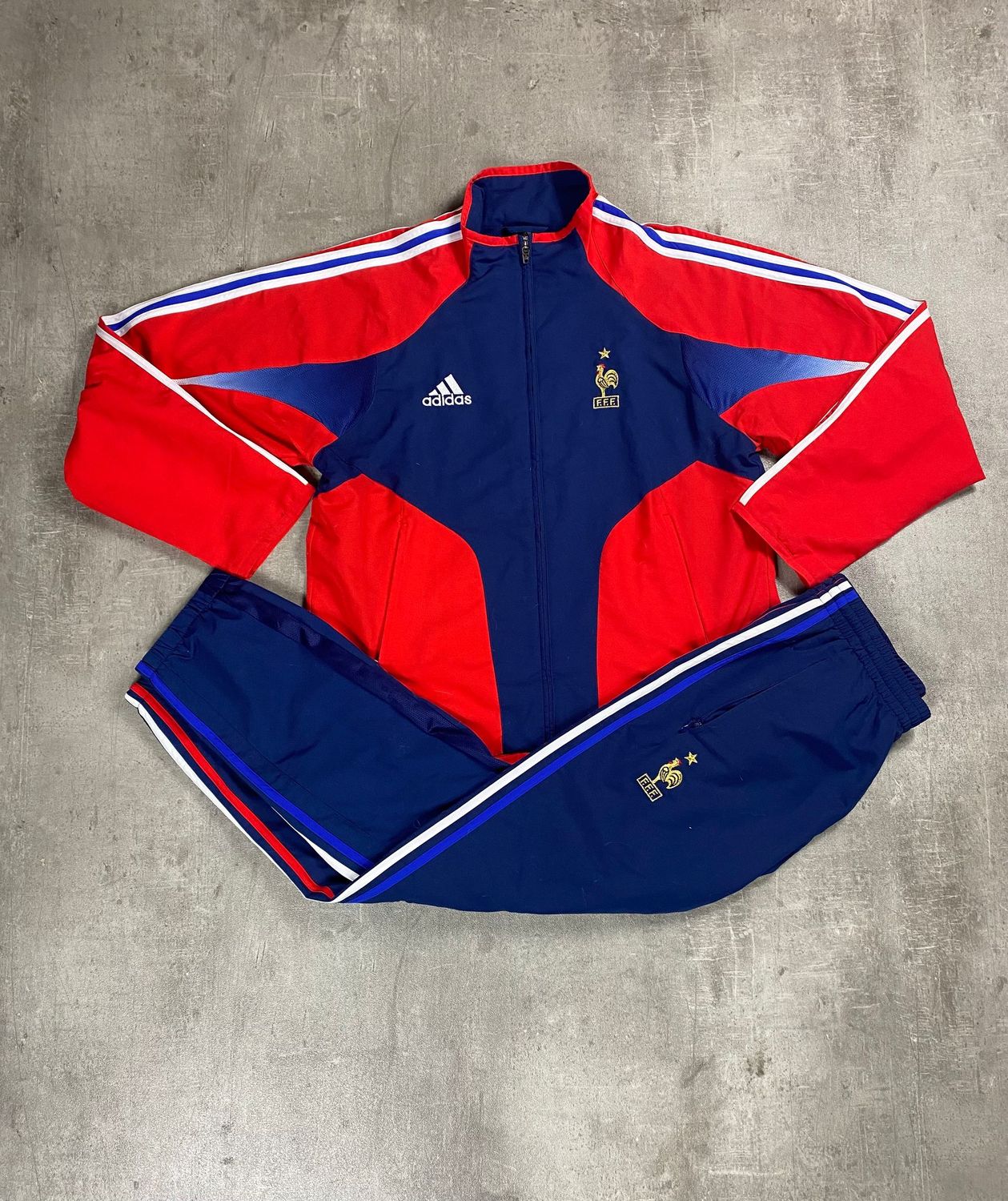 Equipe France Tracksuit Retro Adidas Red 2004/2005
