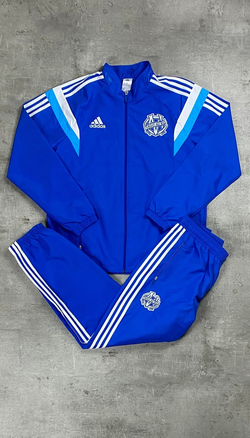 Olympique Marseille Tracksuit Retro Adidas Blue 2012