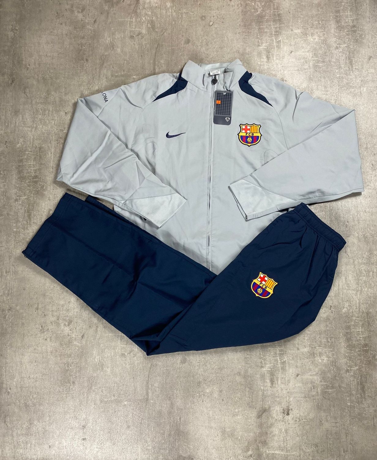 FC Barcelona Tracksuit Retro Nike Grey 2005/2006
