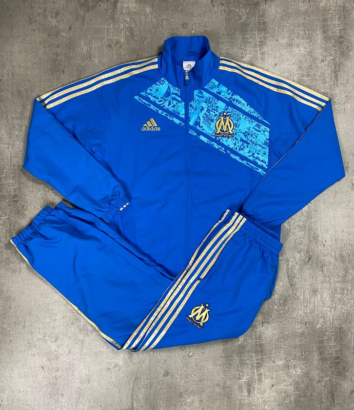 Olympique Marseille Tracksuit Retro Adidas Blue/Golden 2012