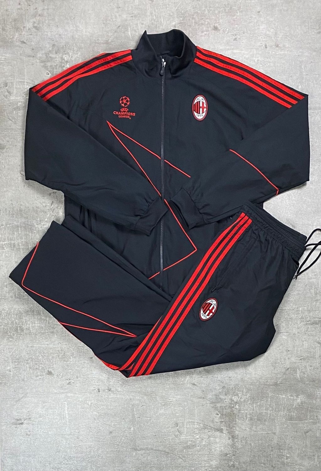 AC Milán Tracksuit Retro Adidas Black UCL 2009