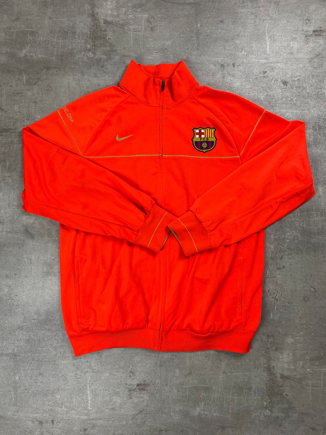 FC Barcelona Trackjacket Retro Nike Orange 2008