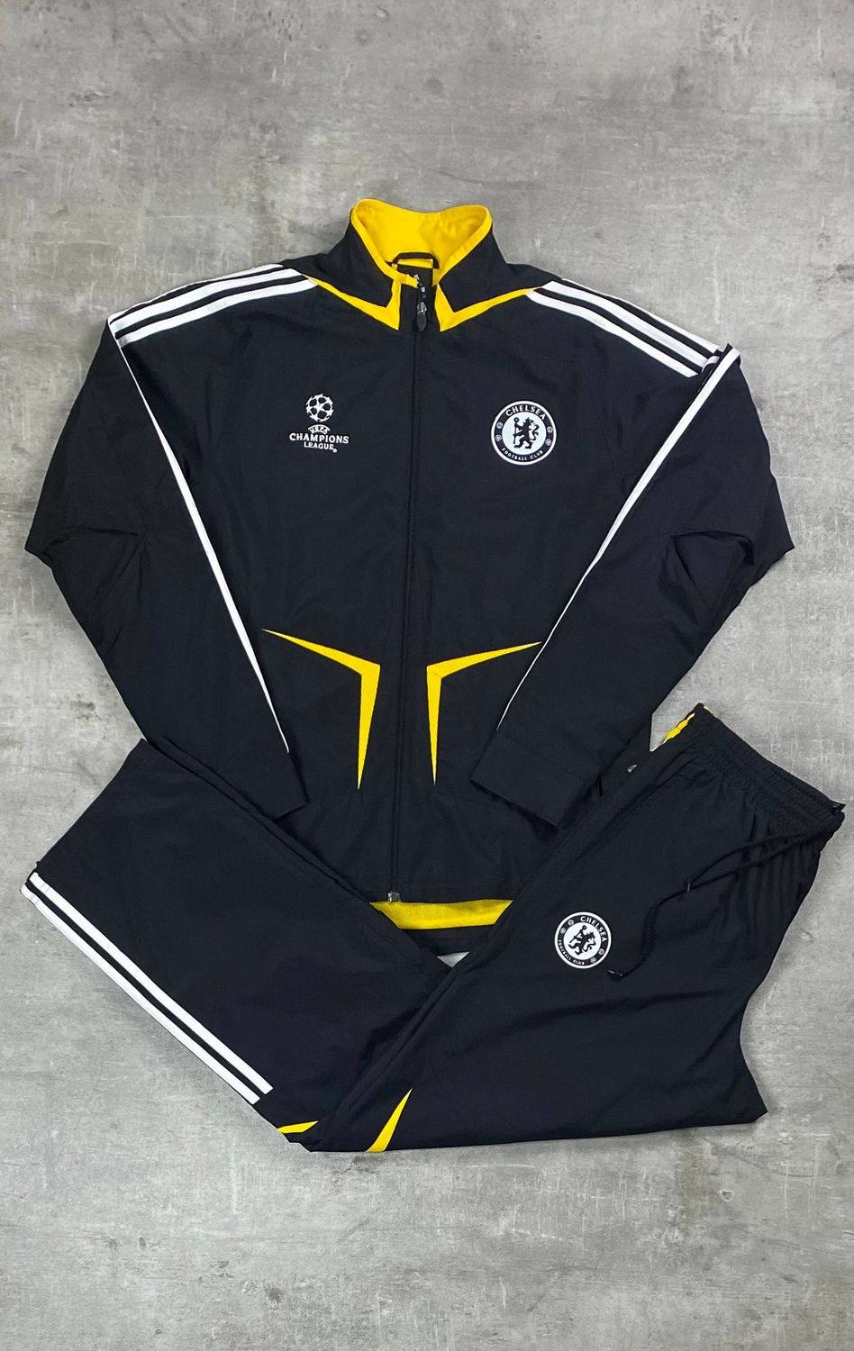 Chelsea Tracksuit Retro Adidas Black UCL 2009/2010