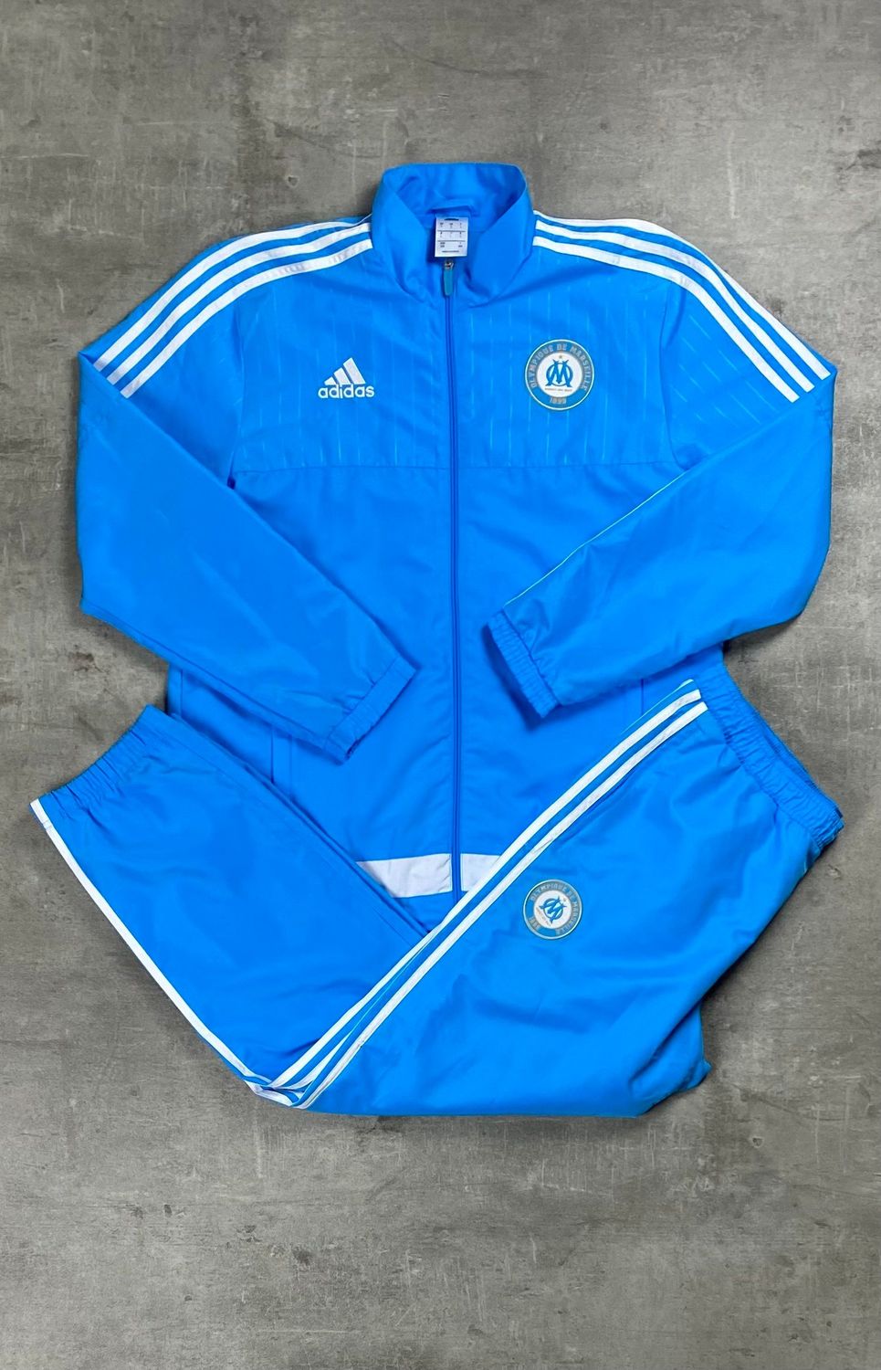Olympique Marseille Tracksuit Retro Adidas Blue 2014