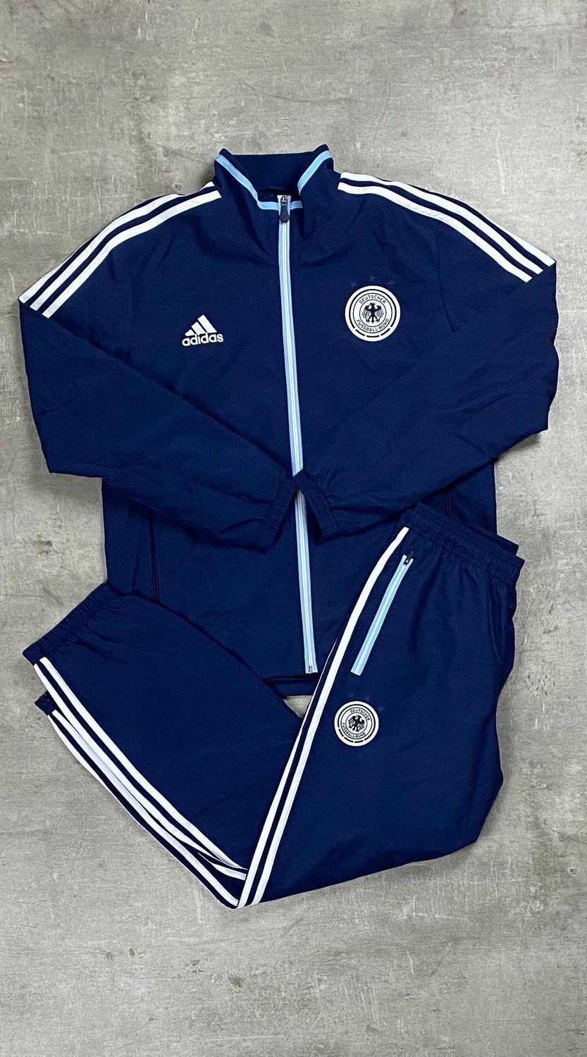 Deuschtland Tracksuit Retro Adidas Blue Navy 2012