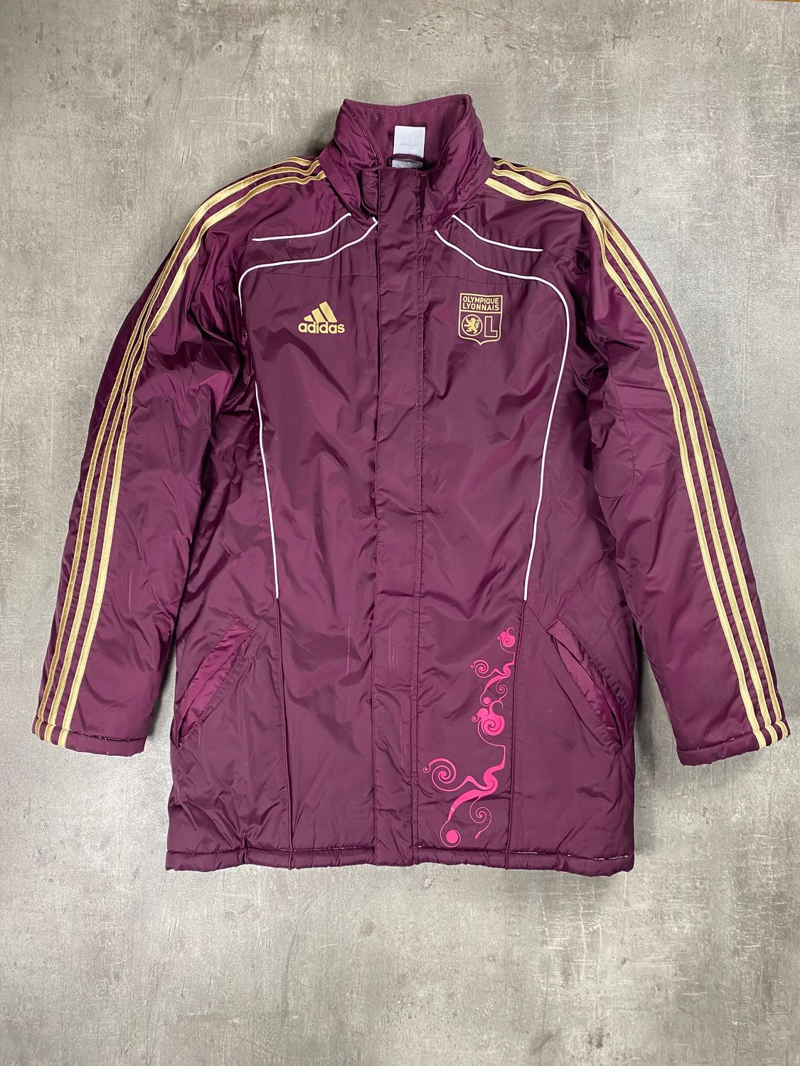 Olympique Lyonnais Puffer Jacket Burdeos 2010