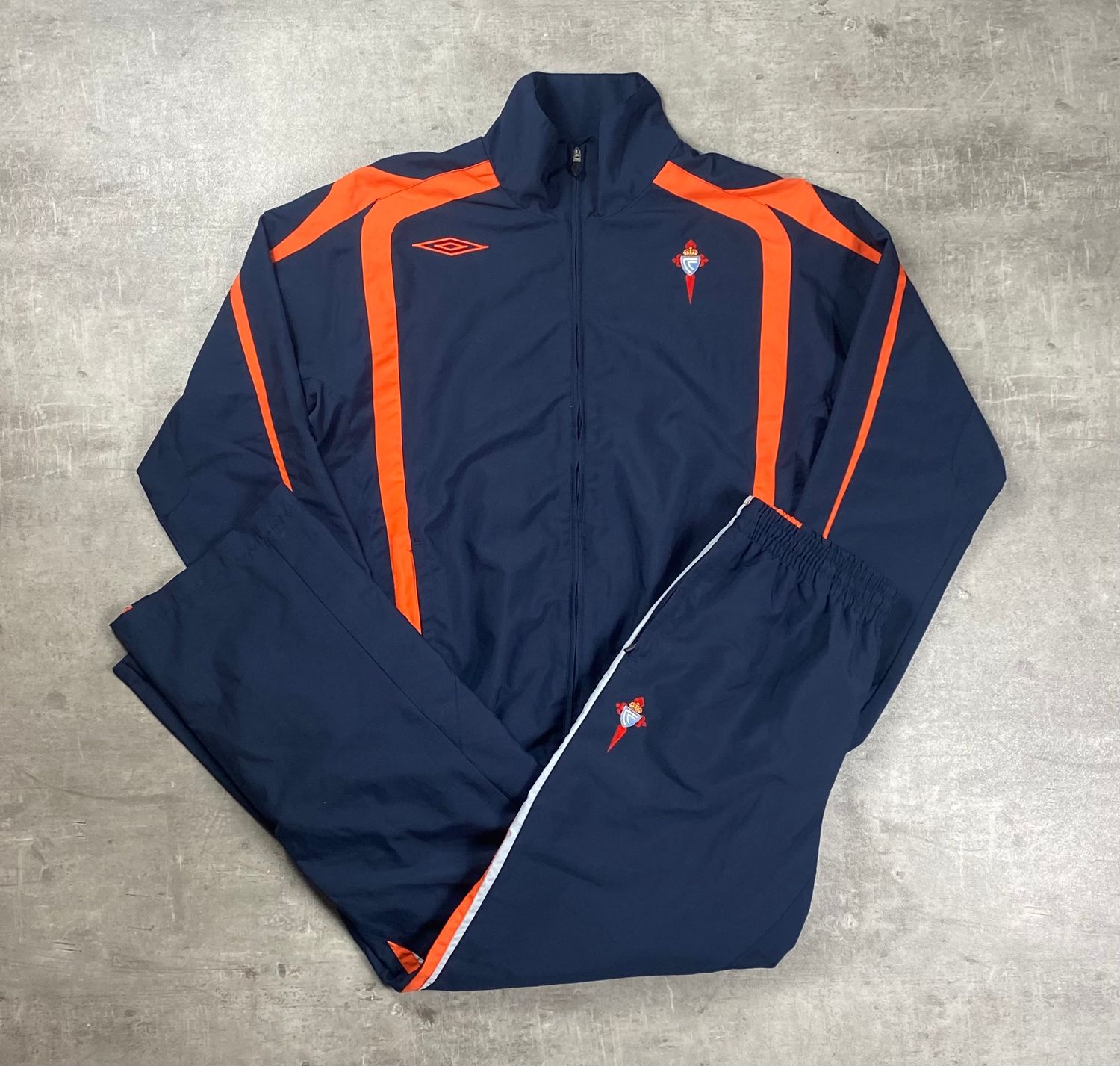 Celta Vigo Tracksuit Vintage Umbro Blue Navy 2003