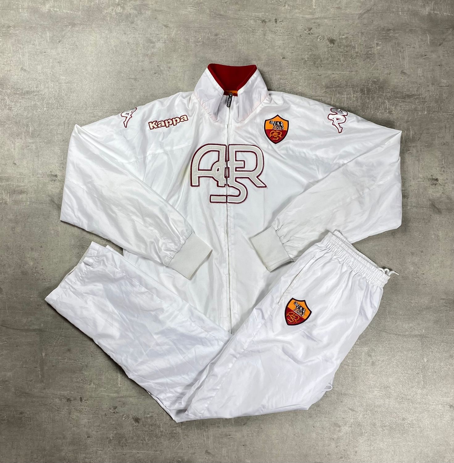 AS Roma Tracksuit Vintage Kappa White 2011