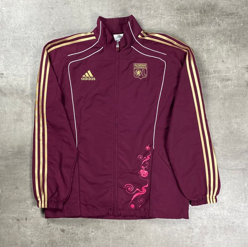 Olympique Lyonnais Trackjacket Vintage Adidas Burdeos 2010 Olympique Lyonnais Trackjacket Vintage Adidas Burdeos 2010