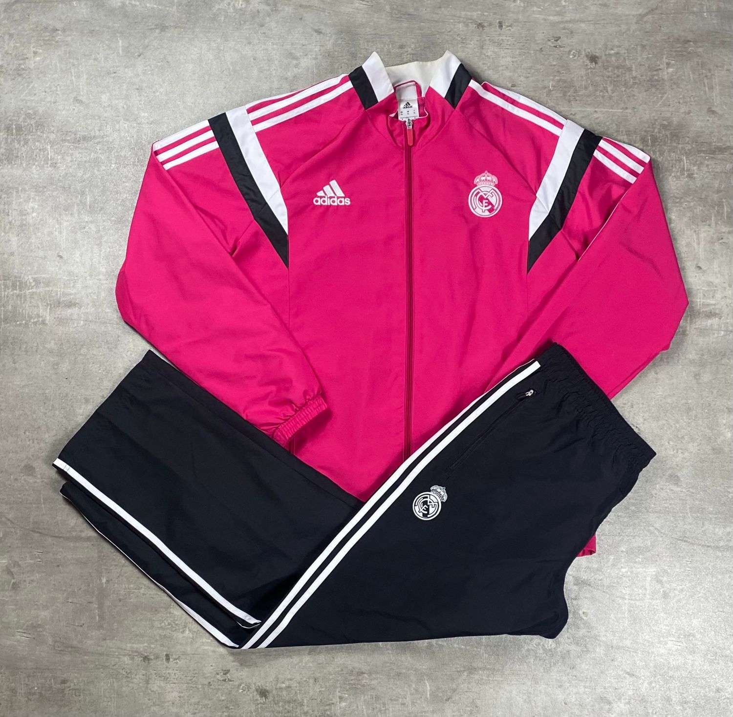 Real Madrid Tracksuit 2014 Vintage Adidas Pink