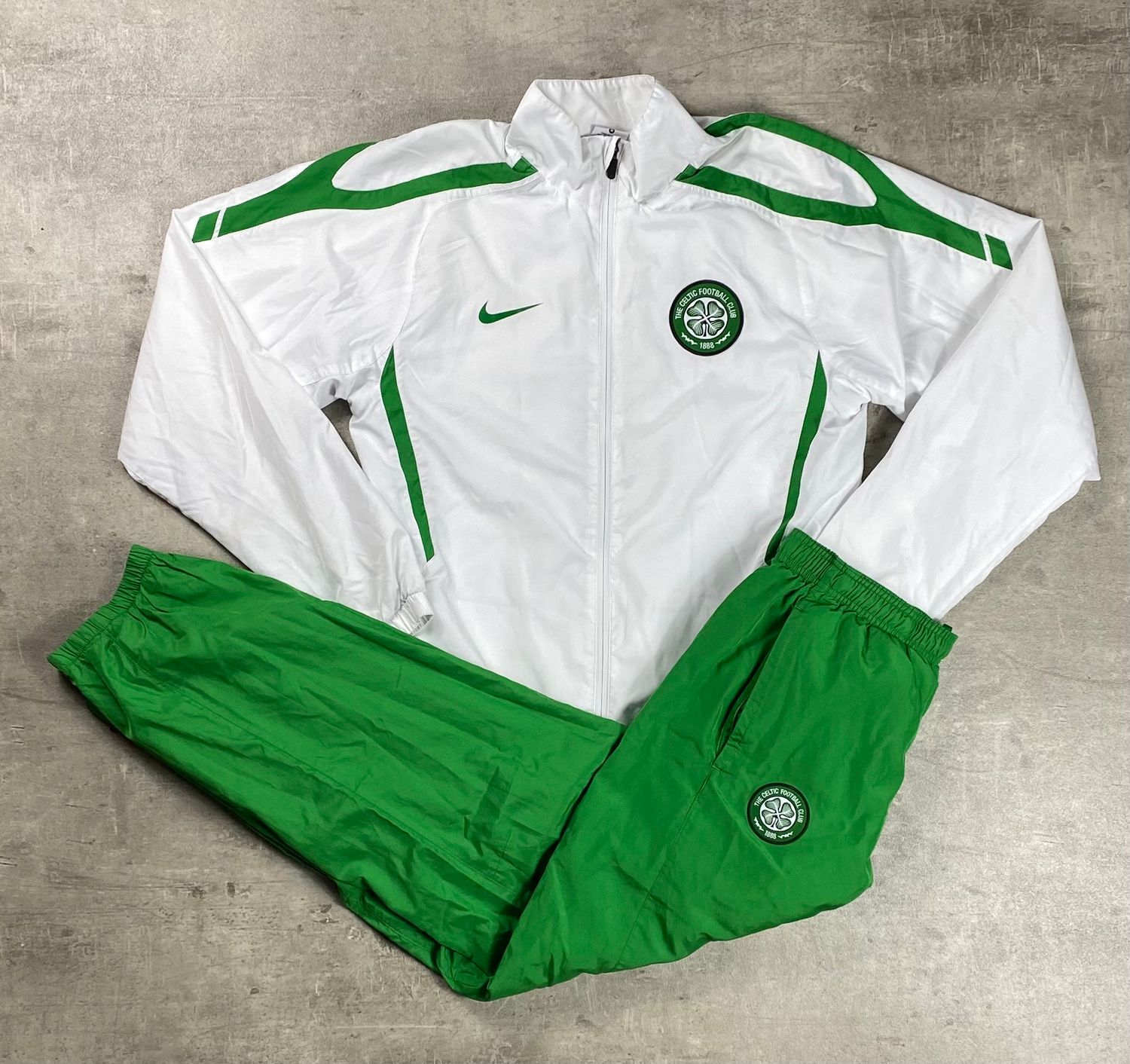 Celtic Glasgow Tracksuit 2011 Vintage Nike White/Green