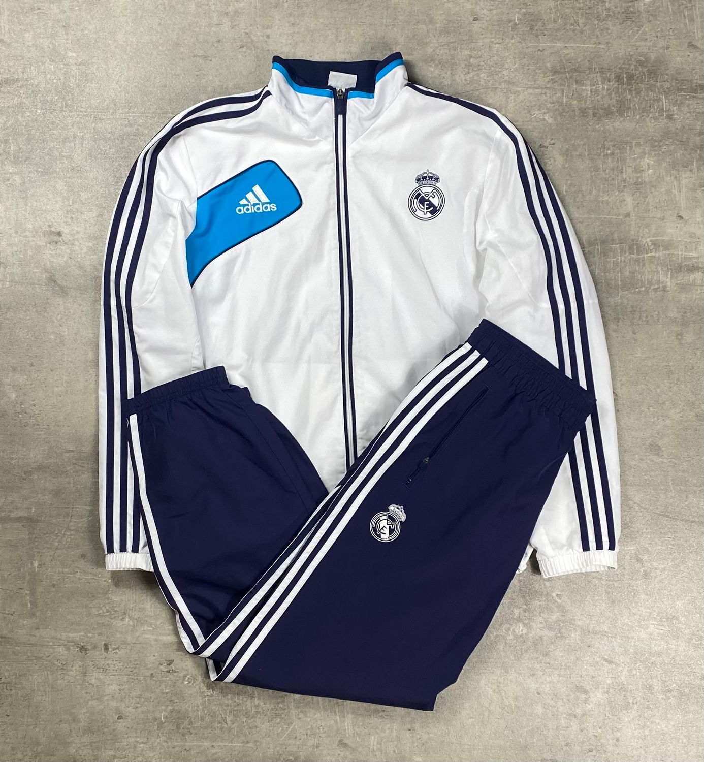 Real Madrid Tracksuit 2012 Vintage Adidas White