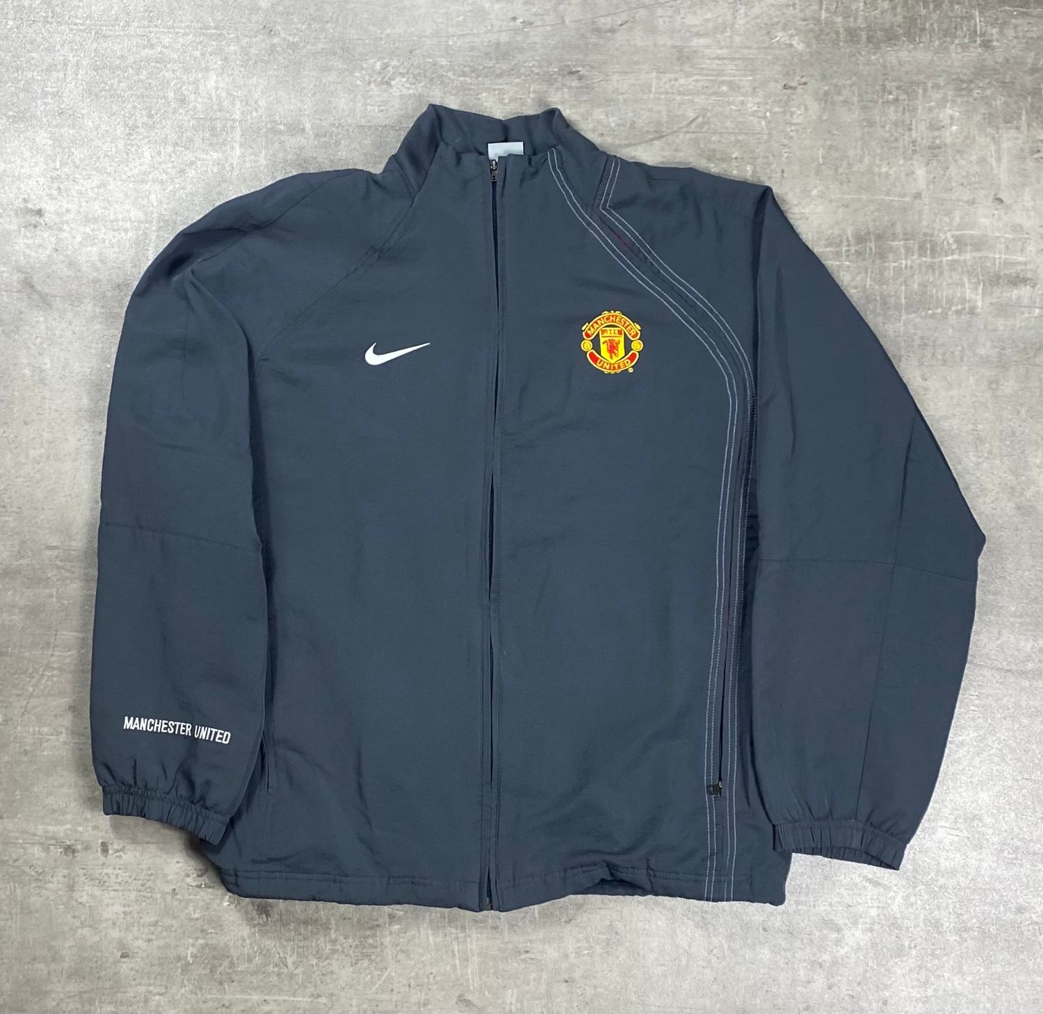 Manchester United Trackjacket 2005/2006 Vintage Nike Grey