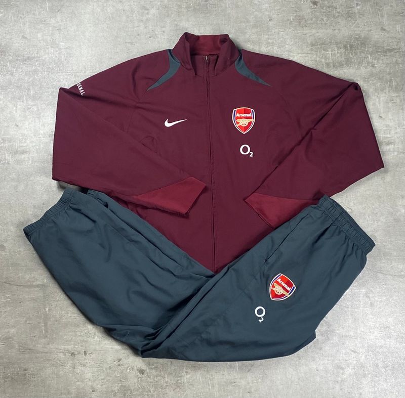 Arsenal Tracksuit 2005/2006 Vintage Nike Burdeos