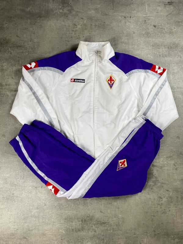 Fiorentina Tracksuit Retro Lotto White 2007