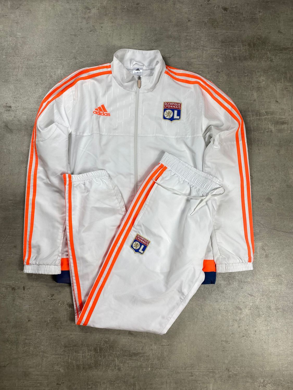 Olympique Lyonnais Tracksuit Retro Adidas 2014