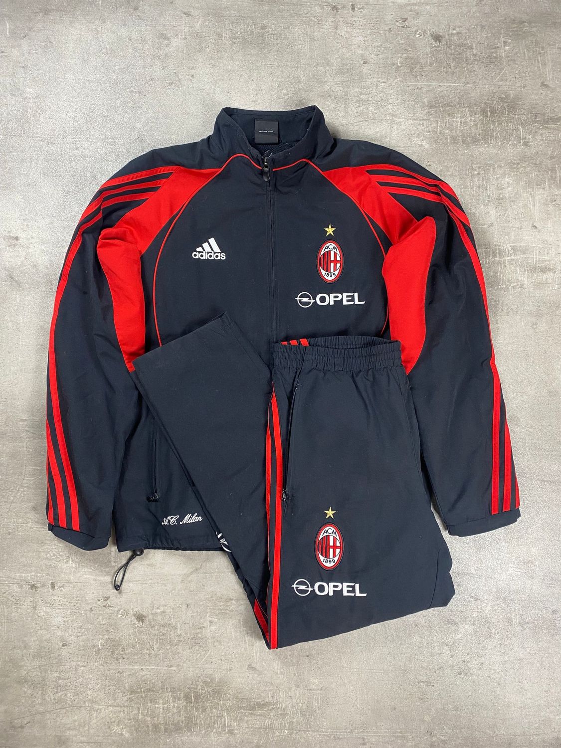 AC Milán Tracksuit Retro Adidas Black 2004-2005