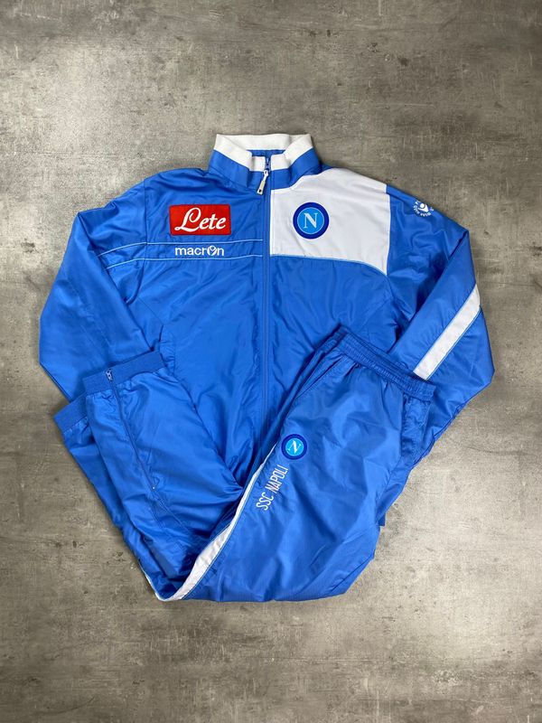 Napoli Tracksuit Retro Macron Blue 2010
