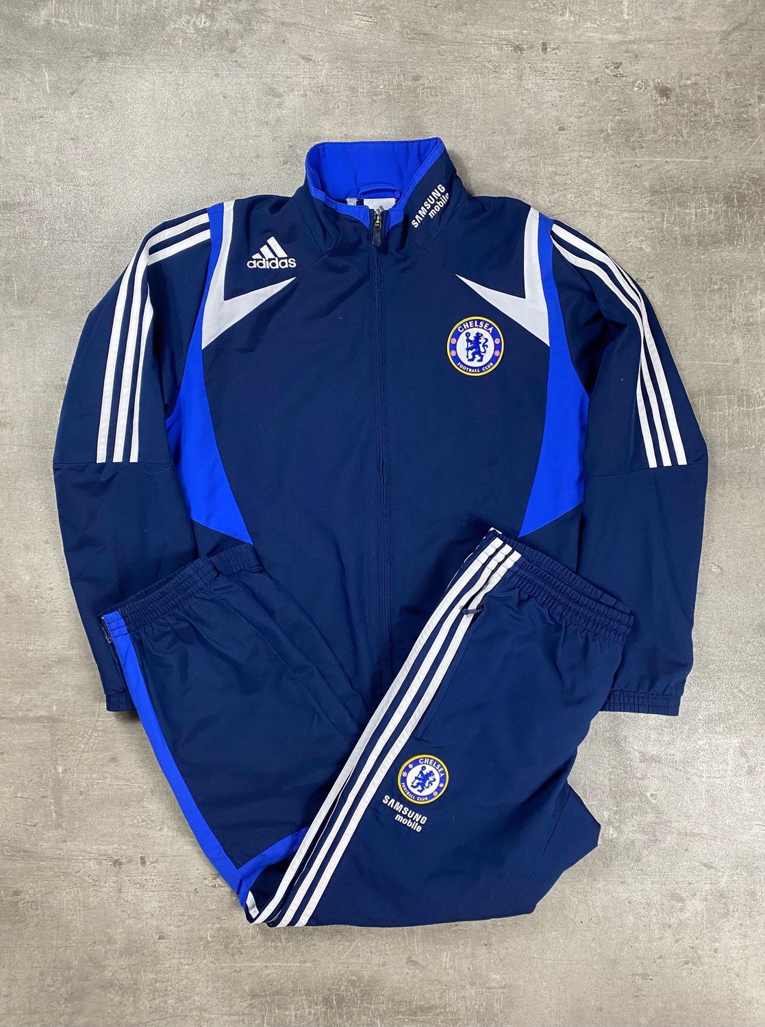 Chelsea Tracksuit Retro Adidas Blue Navy 2008