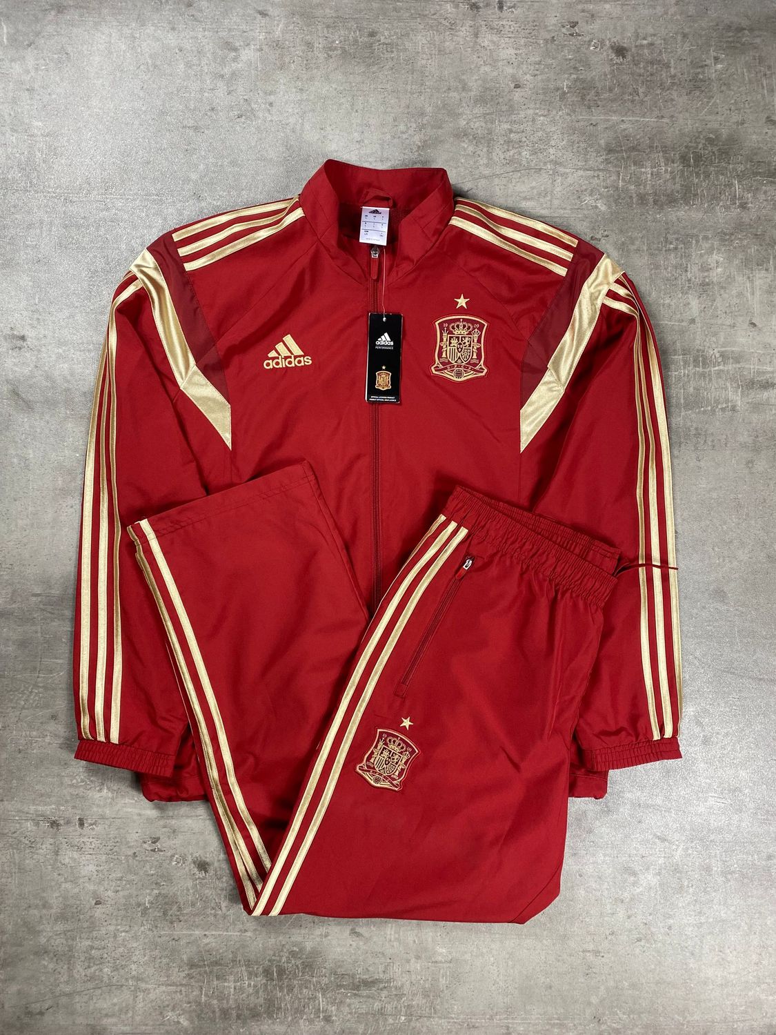 España Tracksuit Retro Adidas Red 2013