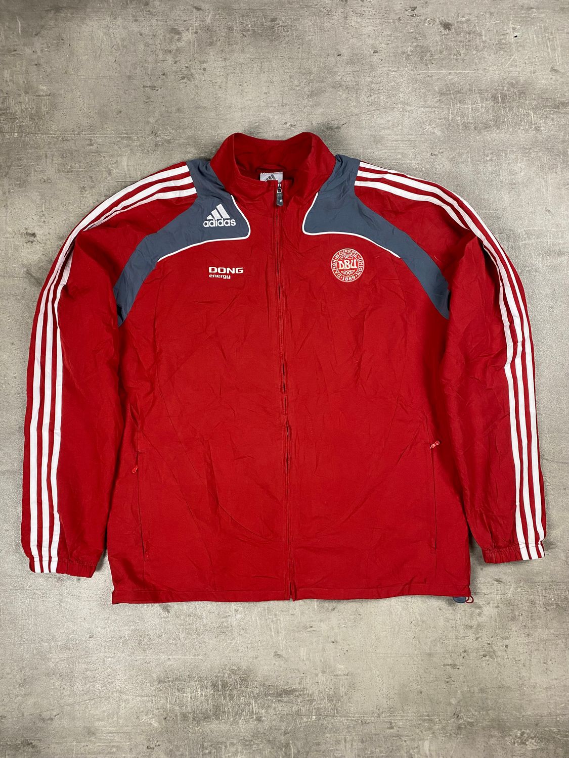 Chaqueta Dinamarca Adidas Roja 2008 / Denmark Trackjacket Adidas Red 2008