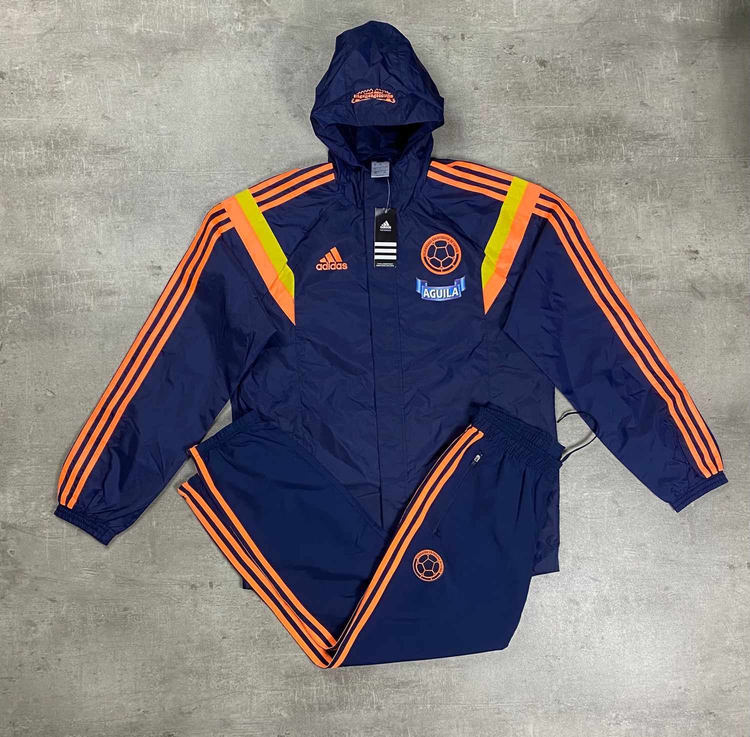 Colombia Tracksuit Retro Adidas 2013 Blue Navy Colombia Tracksuit Retro Adidas 2013 Blue Navy
